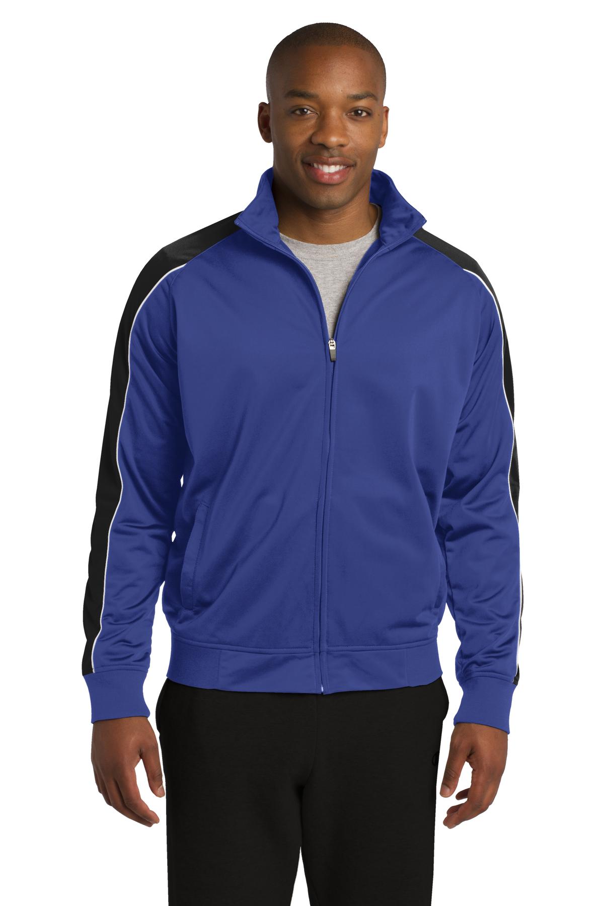 DISCONTINUED Sport-Tek Piped Tricot Track Jacket. JST92