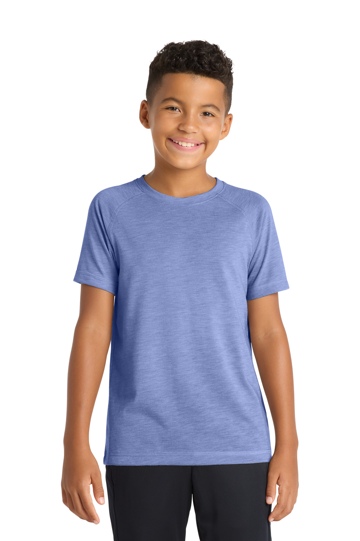 DISCONTINUED Sport-Tek ® Youth PosiCharge ® Tri-Blend Wicking Raglan Tee. YST400