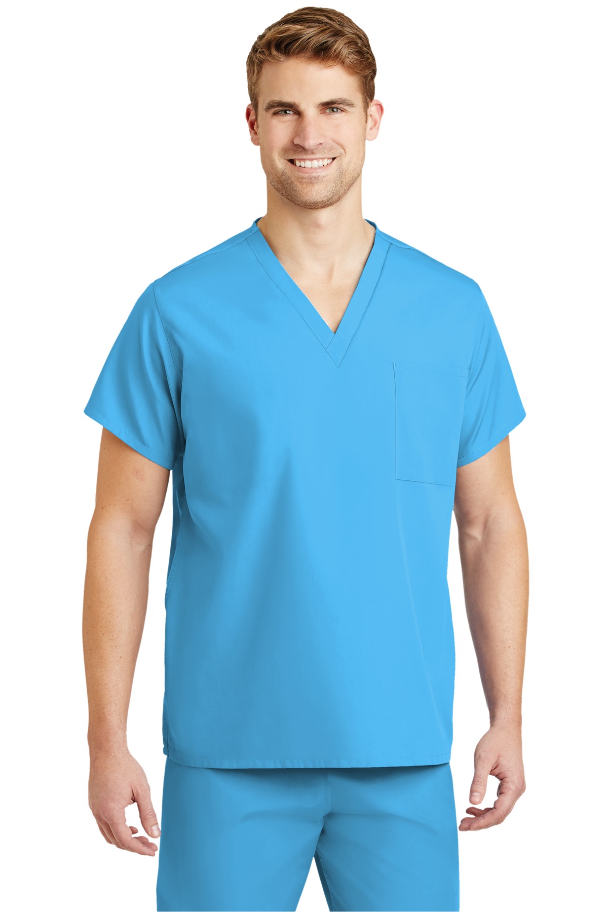 DISCONTINUED Unisex V-neck Scrub Top SCRUBTOP