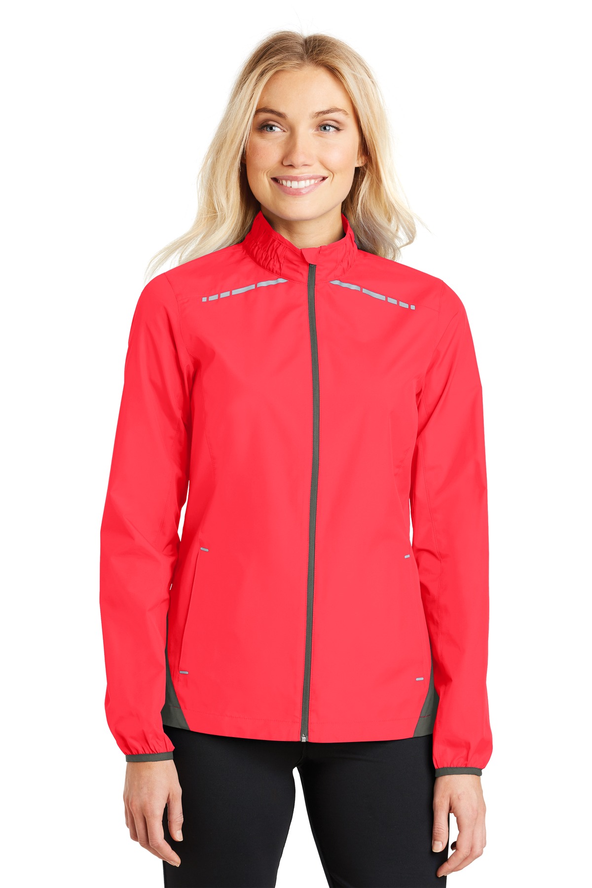 DISCONTINUED Port Authority Ladies Zephyr Reflective Hit Full-Zip Jacket. L345