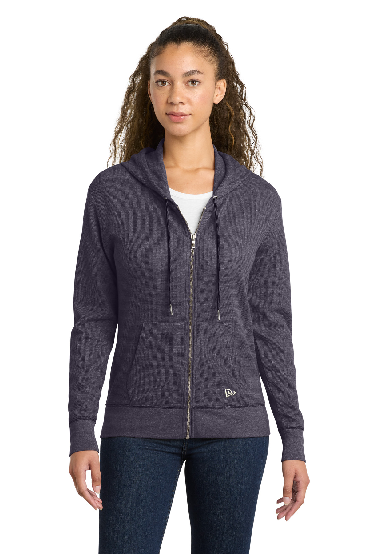 New Era Women's Thermal Full-Zip Hoodie LNEA141
