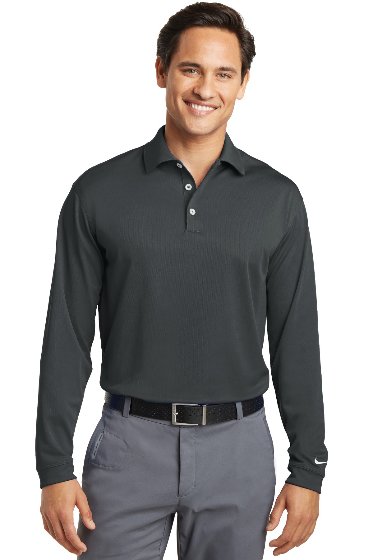 DISCONTINUED Nike Tall Long Sleeve Dri-FIT Stretch Tech Polo. 604940