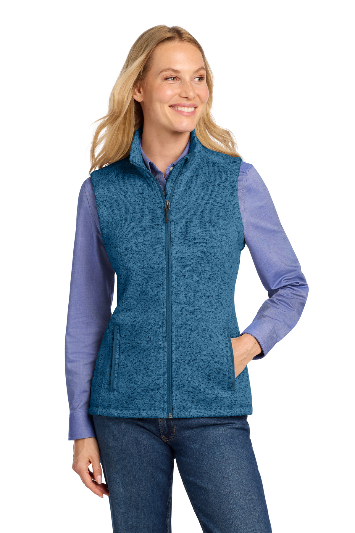 Port Authority Women's Sweater Fleece Vest L236