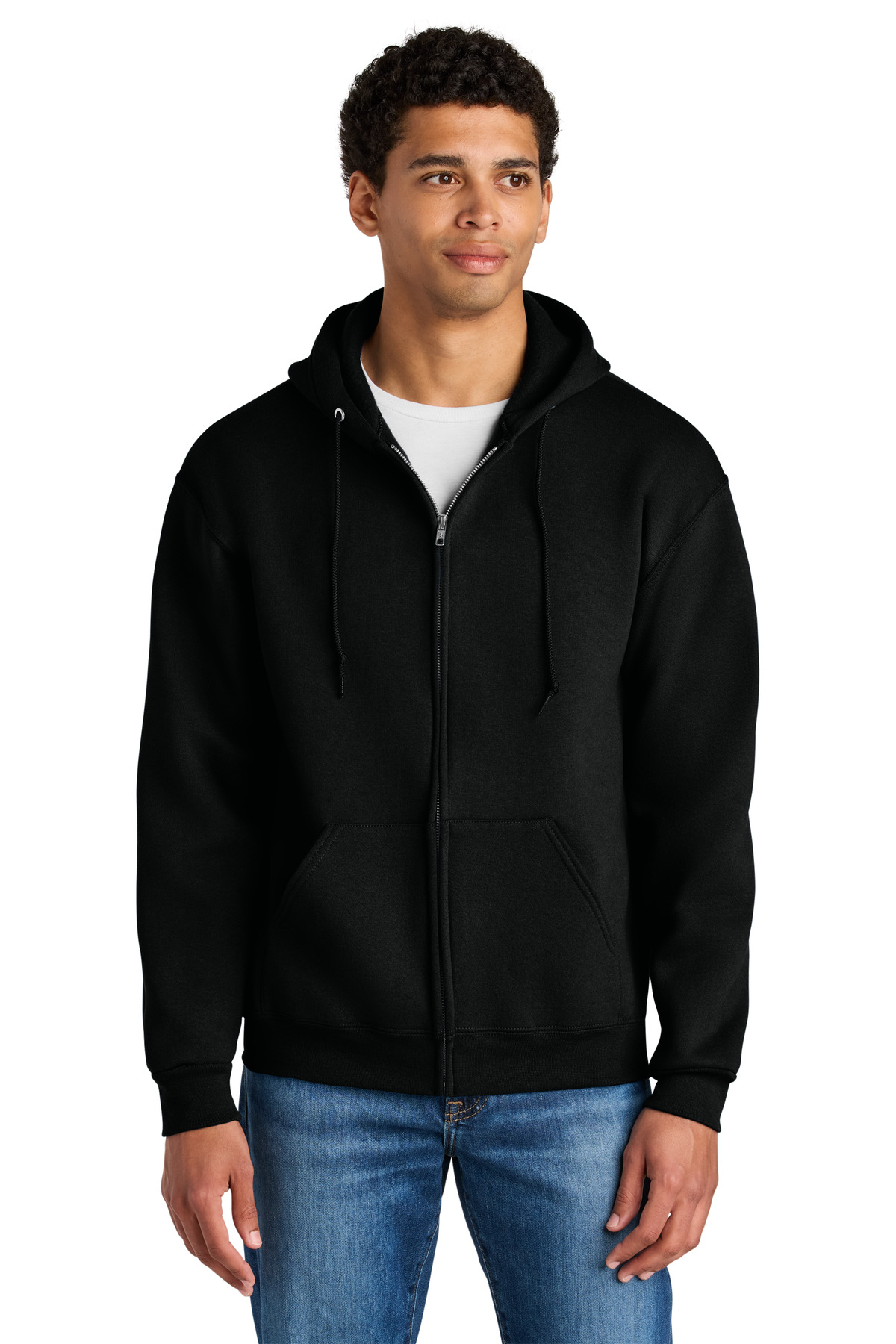 Jerzees Rugged Unisex Full-Zip Hooded Sweatshirt Z12M