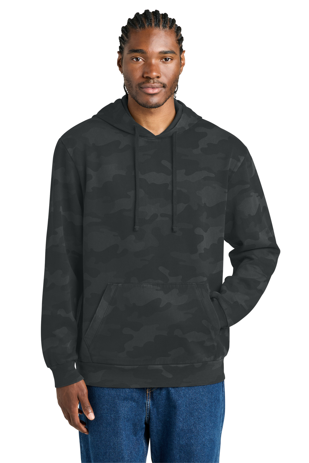 District Wash Camo Fleece Hoodie DT2200C