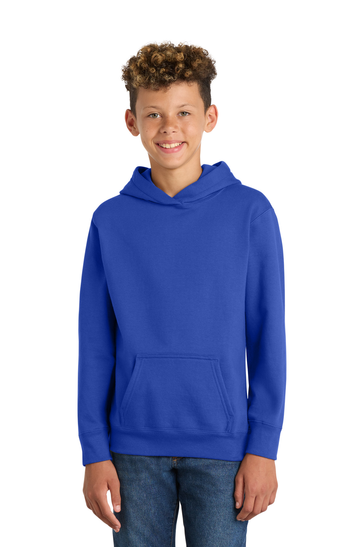 Port & Co Youth Fan Favorite Fleece Pullover Hooded Sweatshirt. PC850YH