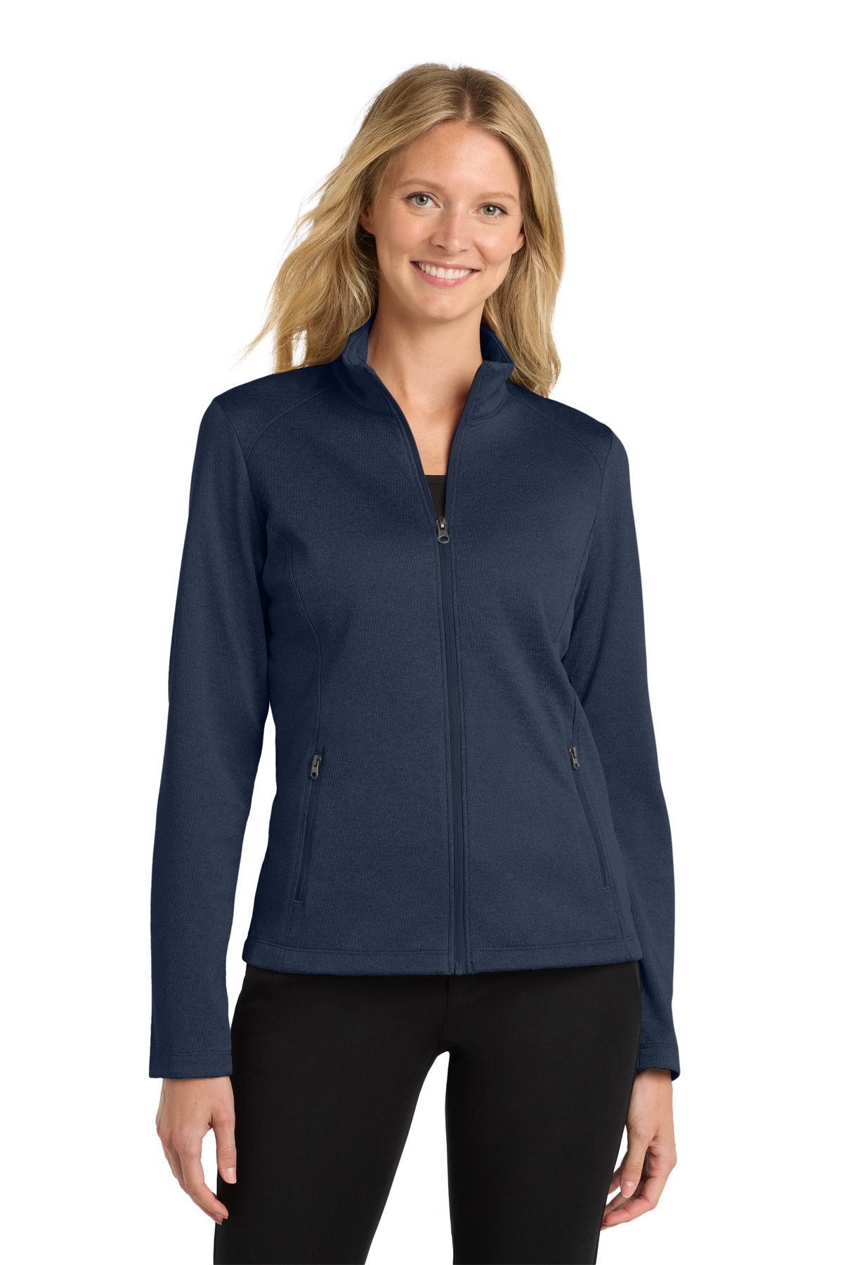 DISCONTINUED Port Authority Women's Diamond Heather Fleece Full-Zip Jacket L249