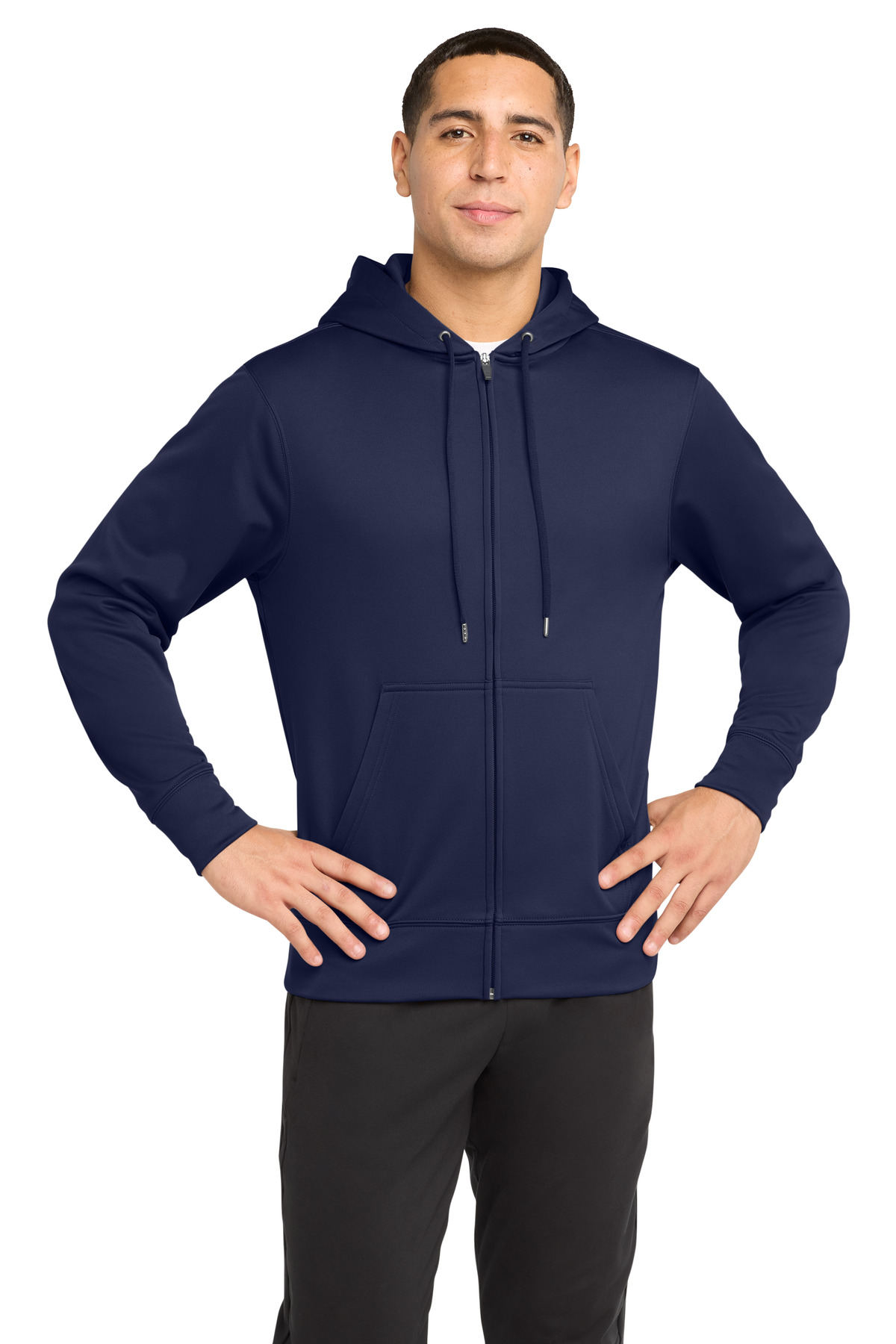 Sport-Tek Sport-Wick Fleece Full-Zip Hooded Jacket. ST238