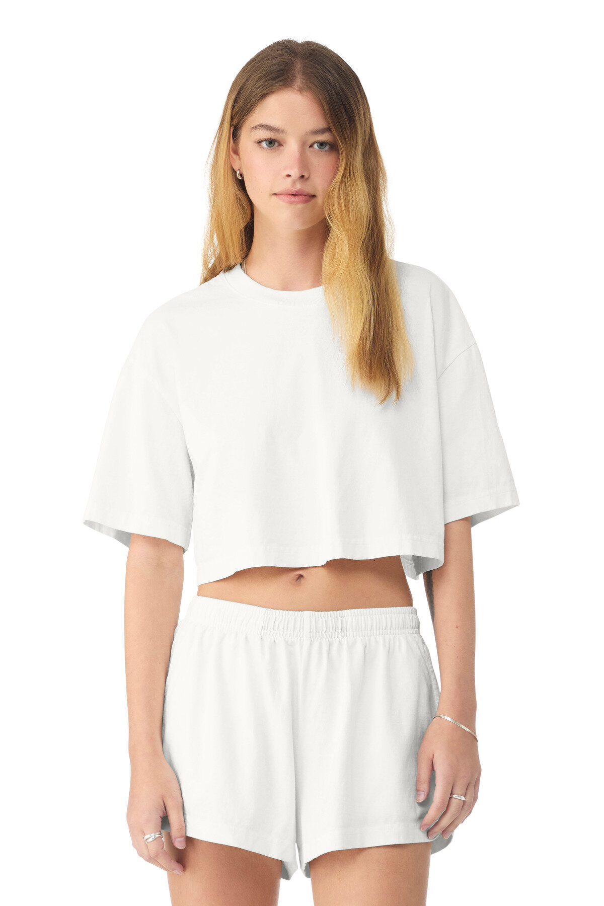 BELLA+CANVAS Women's Heavyweight Garment-Dyed Cropped Tee BC6882GD