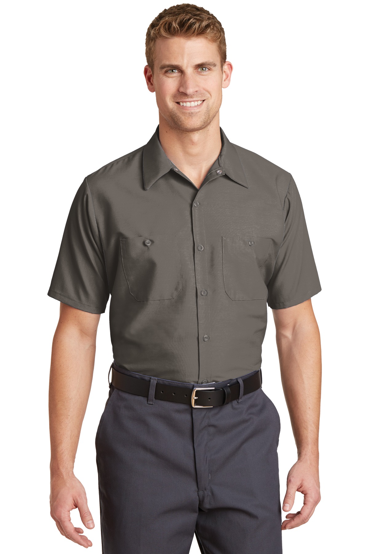 Red Kap Short Sleeve Industrial Work Shirt. SP24