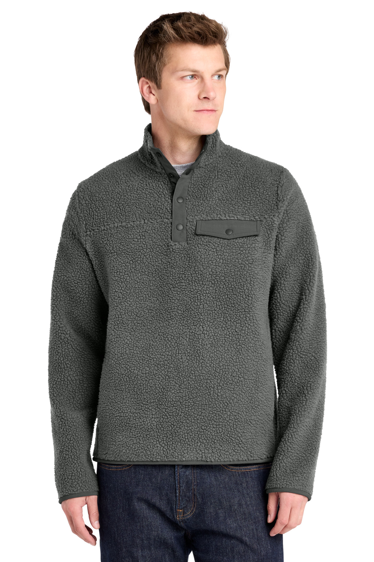 Port Authority Camp Fleece Snap Pullover F140