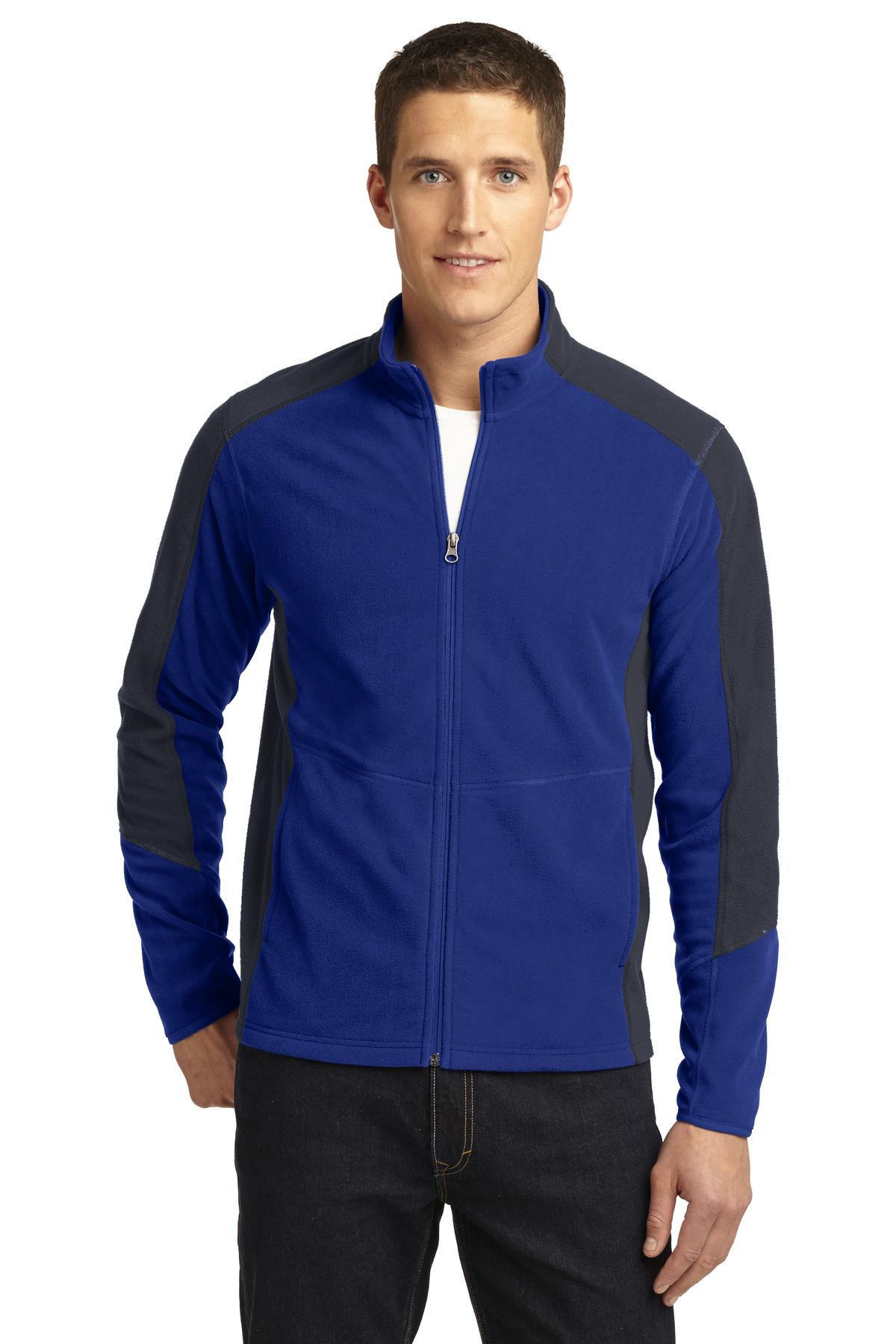 DISCONTINUED Port Authority Colorblock Microfleece Jacket. F230