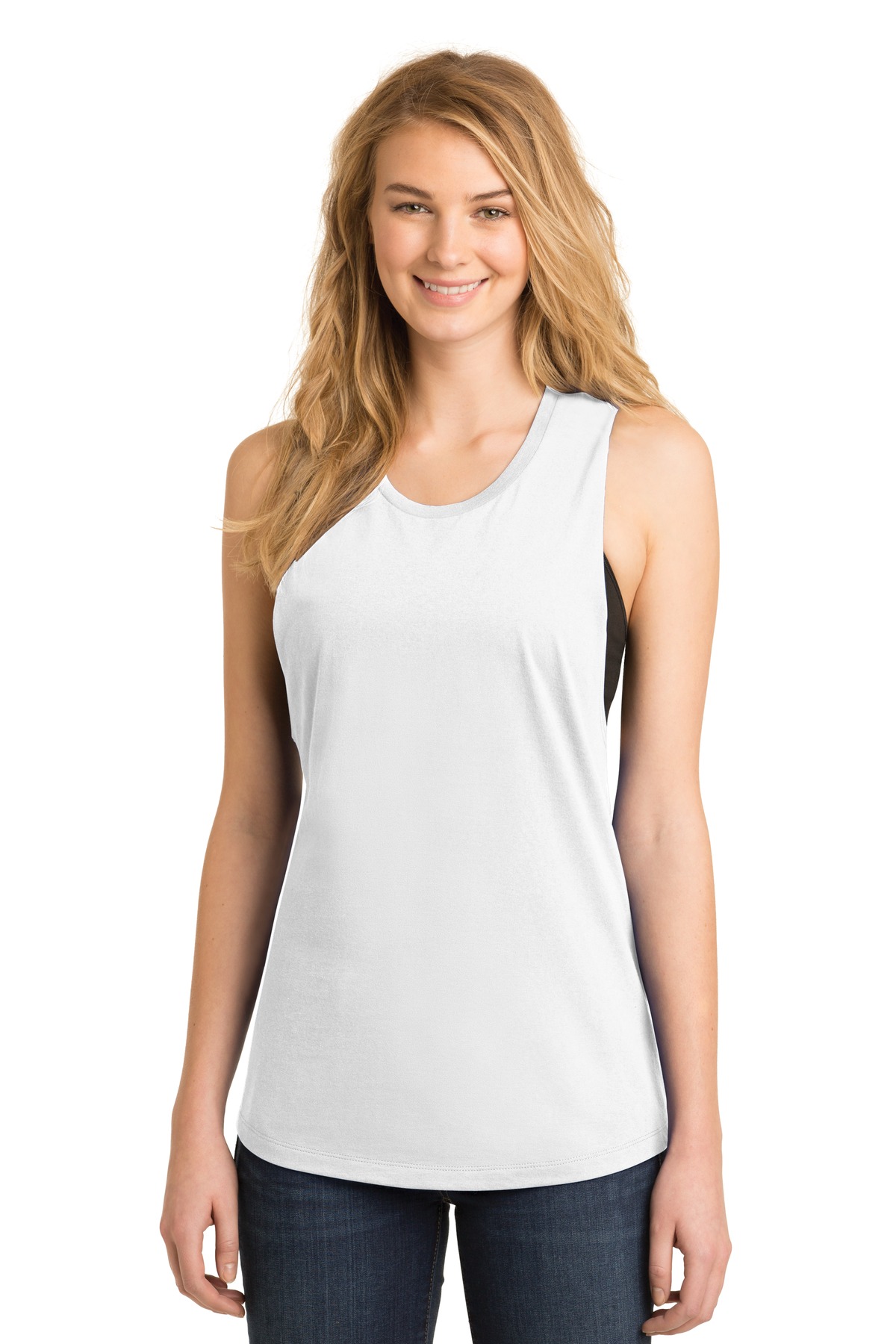 DISCONTINUED District Women's Fitted V.I.T. Festival Tank. DT6301