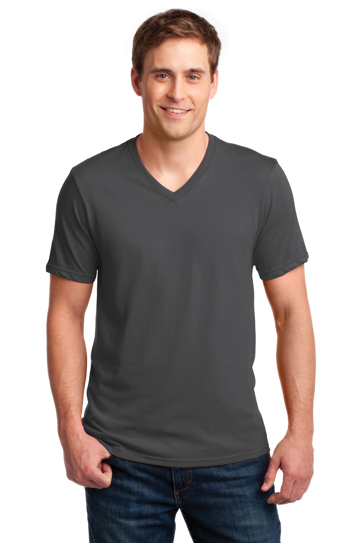 DISCONTINUED Anvil 100% Combed Ring Spun Cotton V-Neck T-Shirt. 982