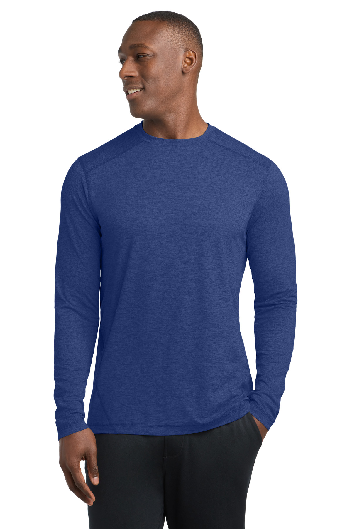 DISCONTINUED Sport-Tek Exchange 1.5 Long Sleeve Crew. ST710