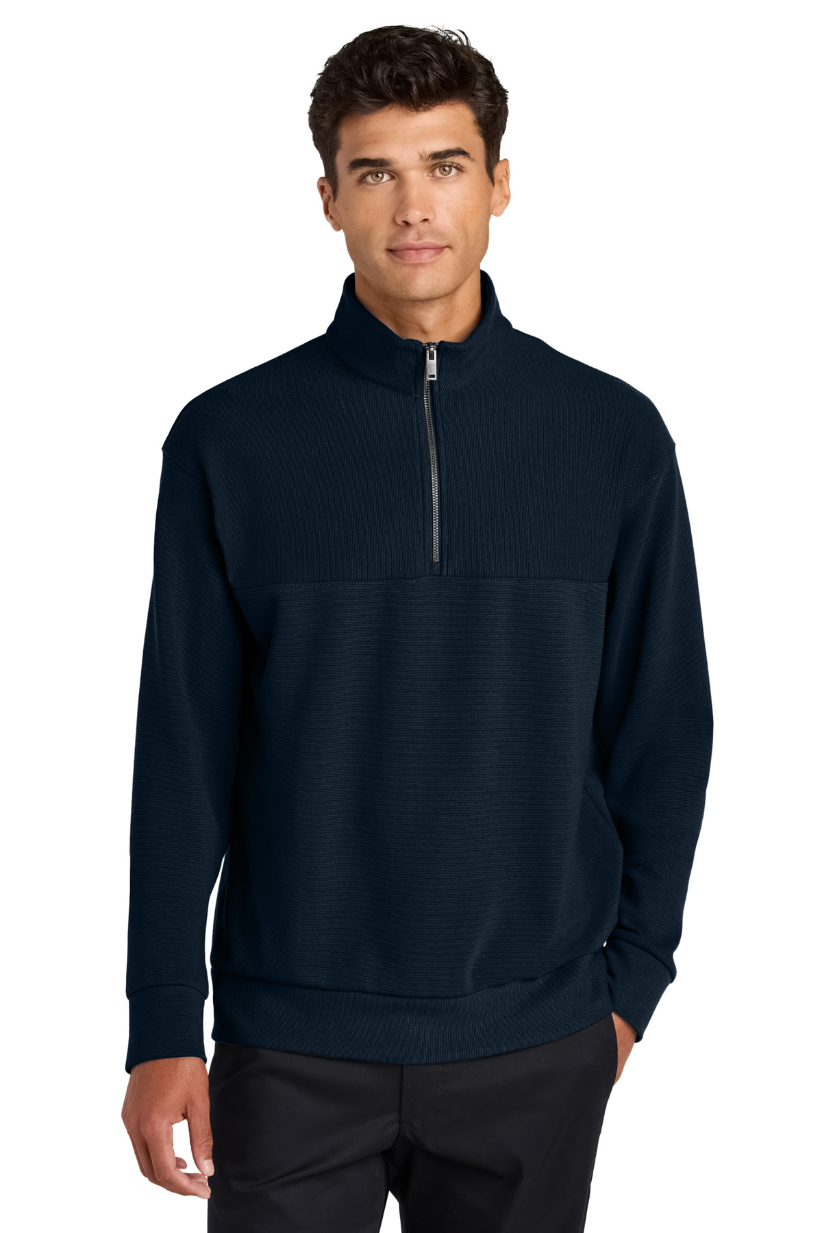 Mercer+Mettle Linear Texture 1/4-Zip MM3040