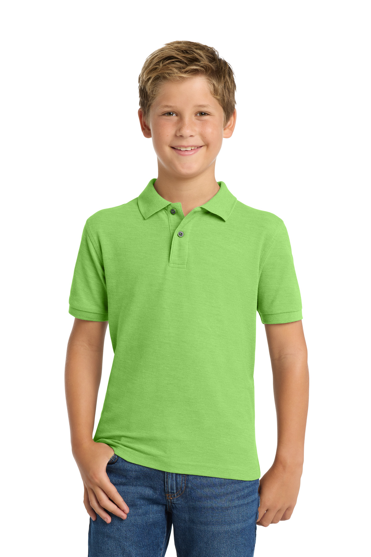 Port Authority Youth Silk Touch Polo. Y500