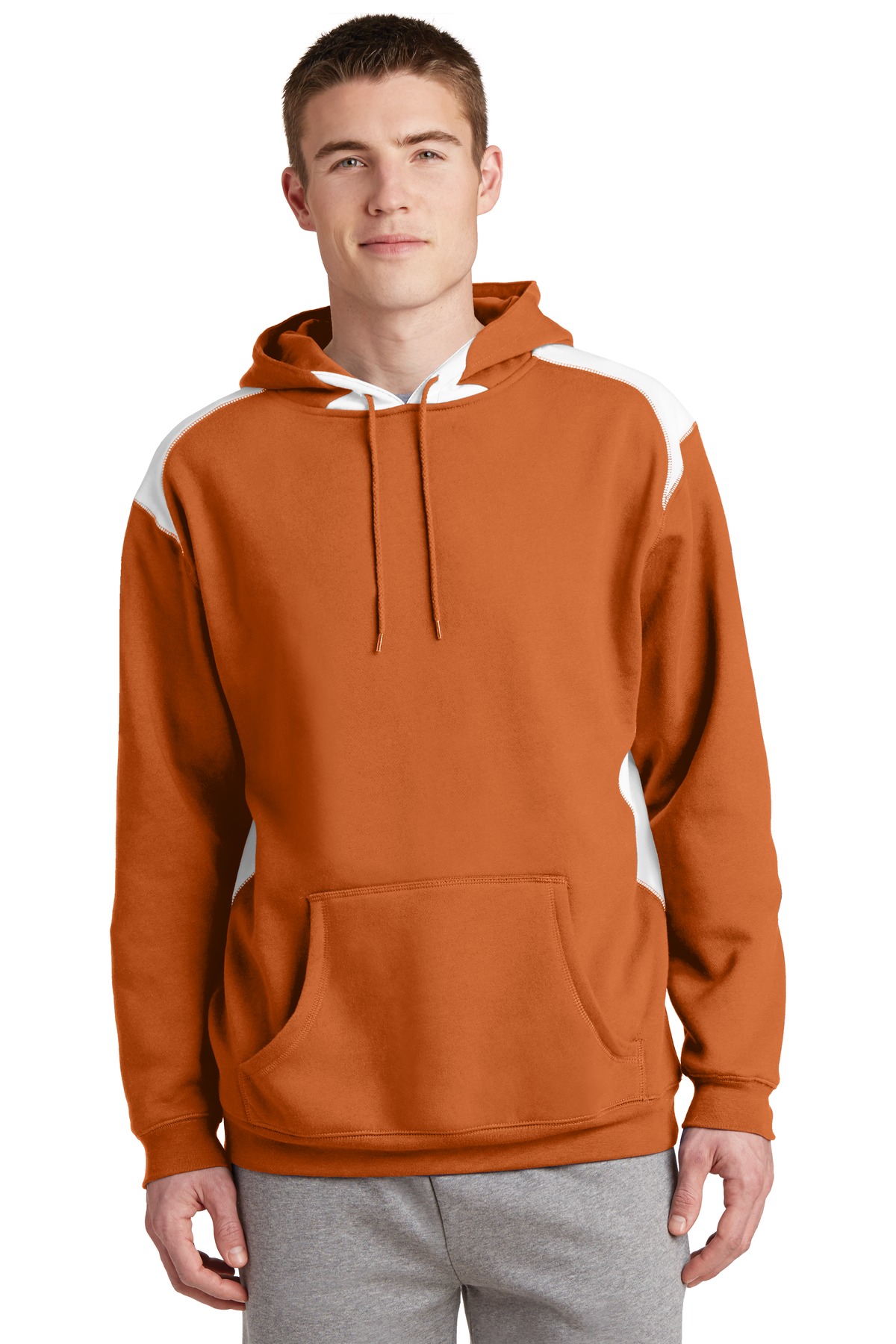 DISCONTINUED Sport-Tek Pullover Hooded Sweatshirt with Contrast Color. F264