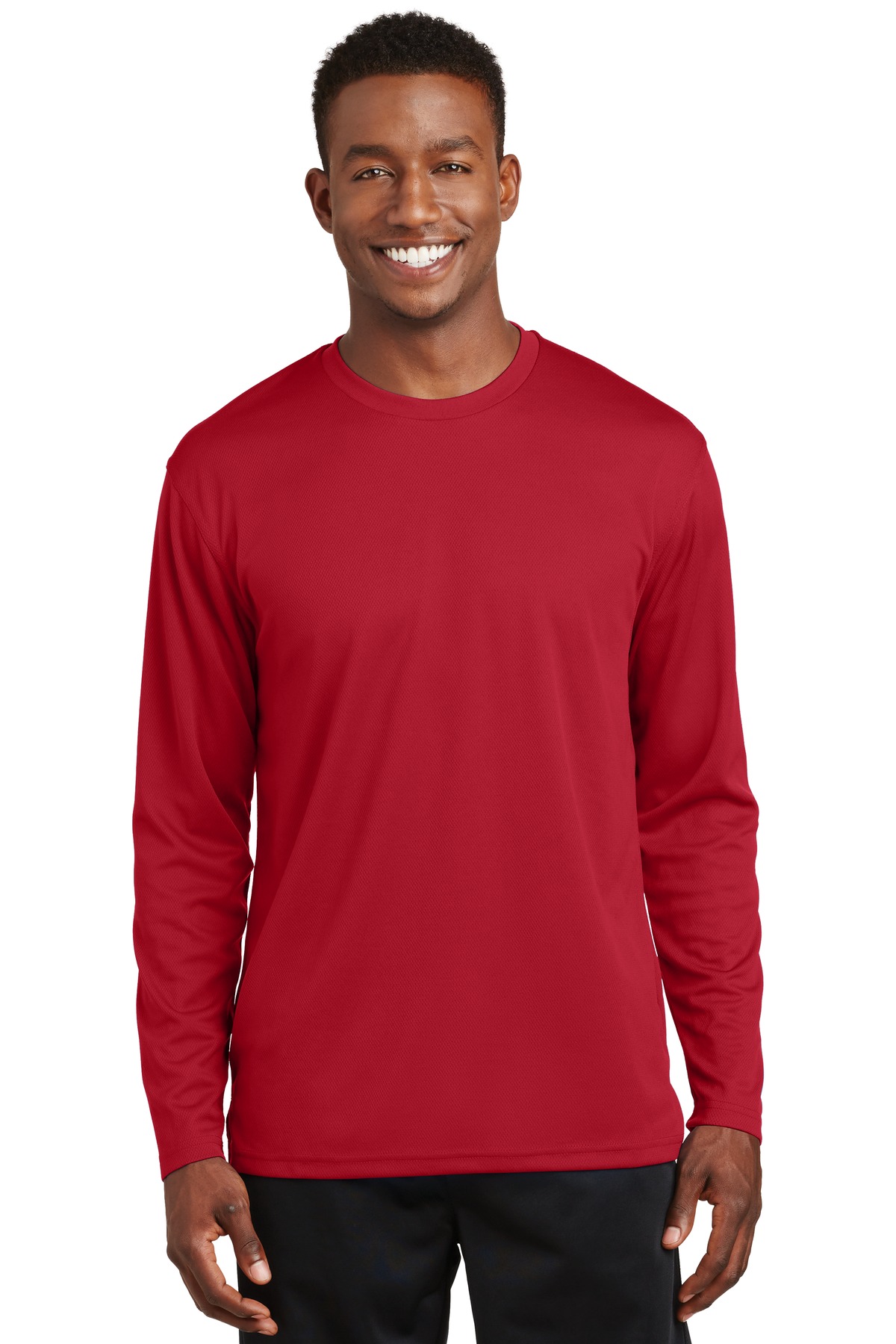 DISCONTINUED Sport-Tek Dri-Mesh Long Sleeve T-Shirt. K368