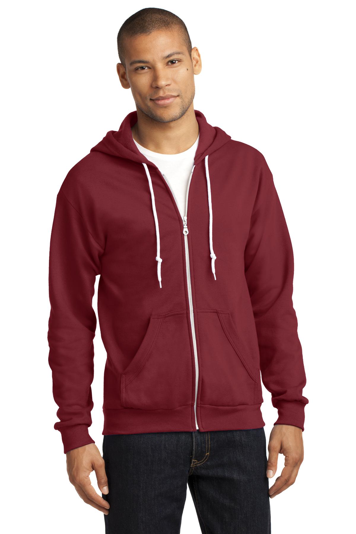 DISCONTINUED Anvil Full-Zip Hooded Sweatshirt. 71600