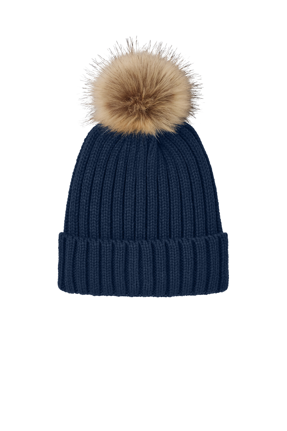 Port Authority Faux Fur Pom Beanie C990