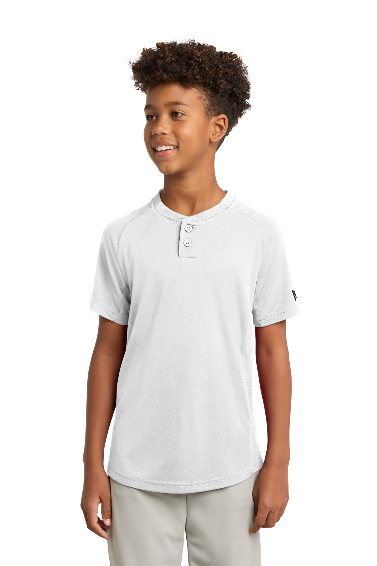 DISCONTINUED New Era Youth Diamond Era 2-Button Jersey. YNEA221