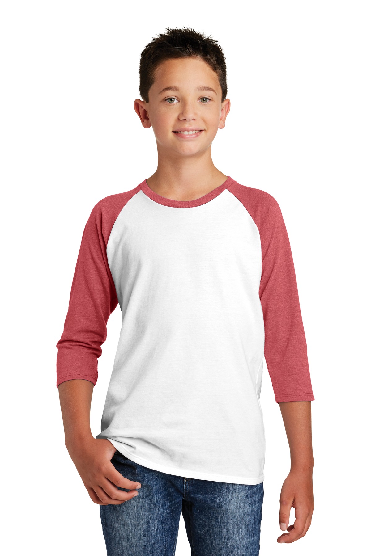 DISCONTINUED District Youth Very Important Tee 3/4-Sleeve . DT6210Y
