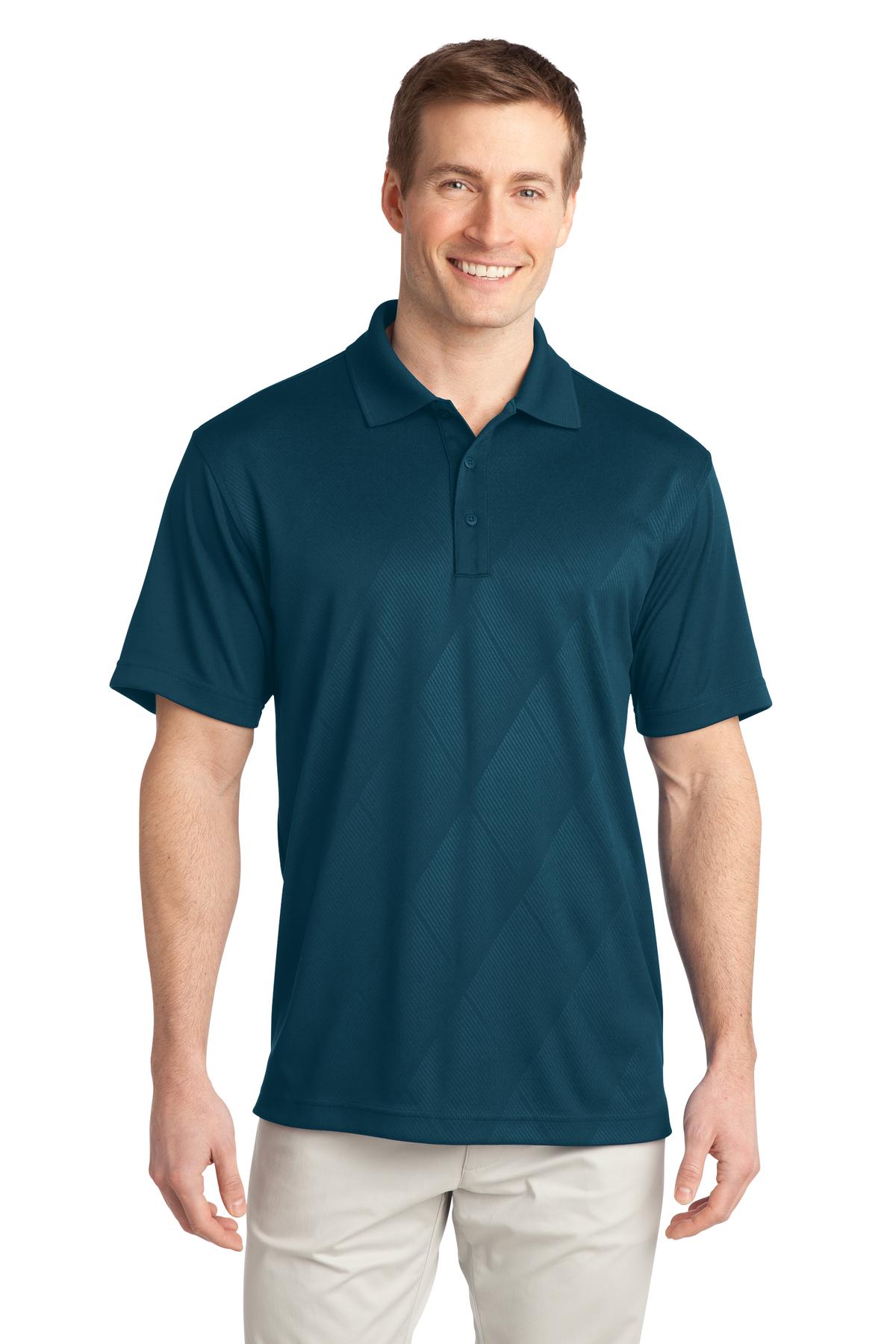 DISCONTINUED Port Authority Tech Embossed Polo. K548