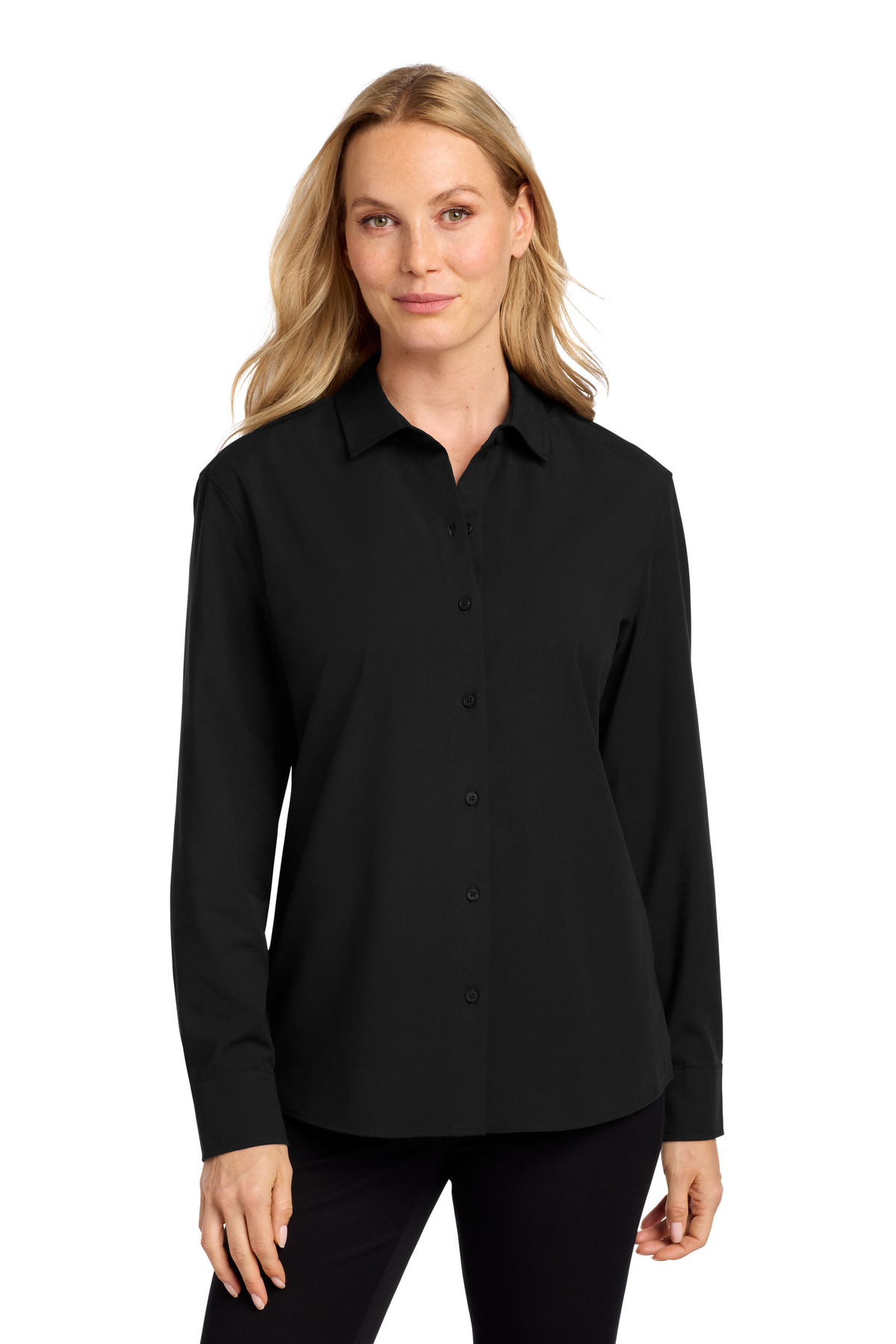 Mercer+Mettle Women's Long Sleeve Stretch Woven Shirt MM2001