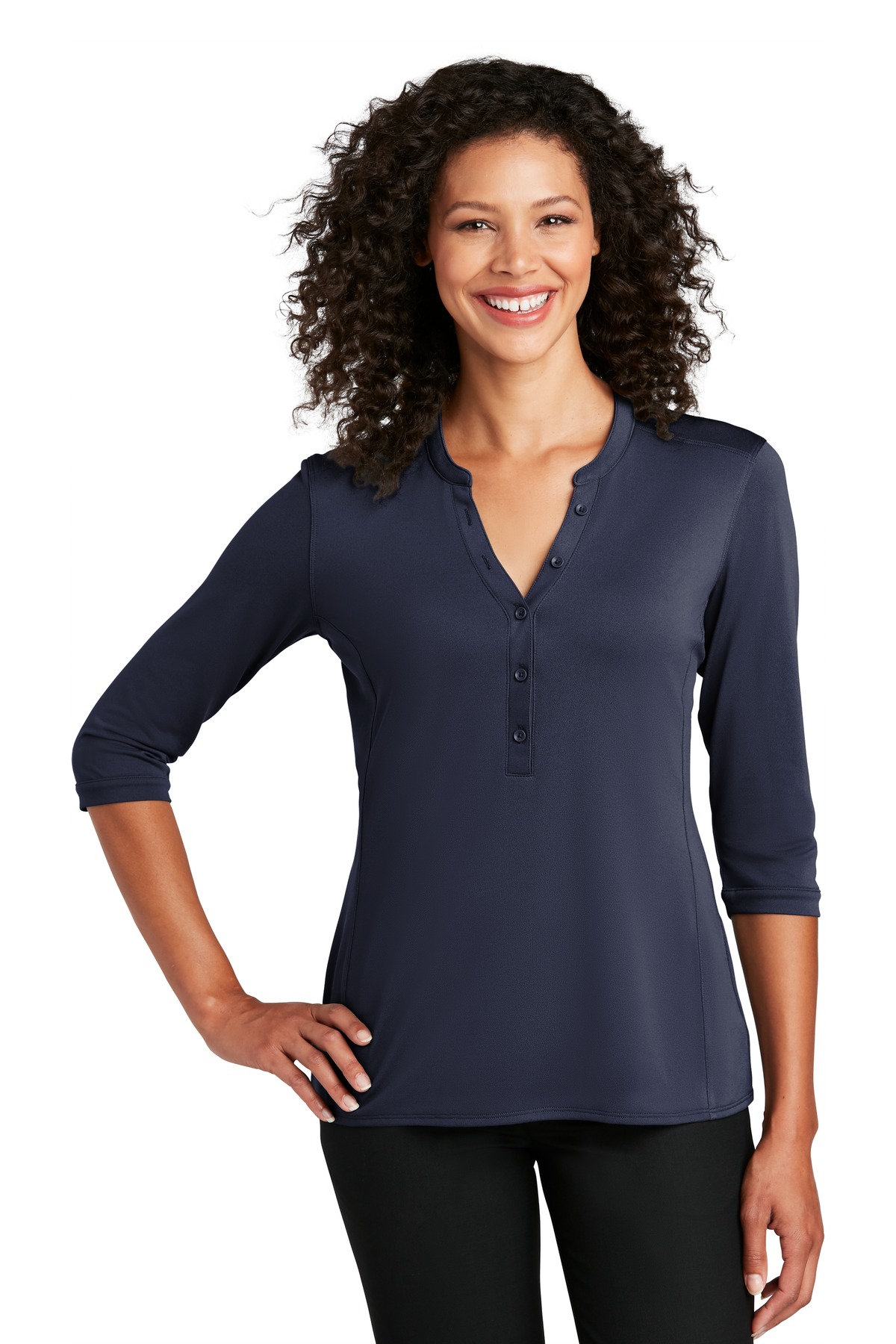 Port Authority Women's UV Choice Pique Henley LK750