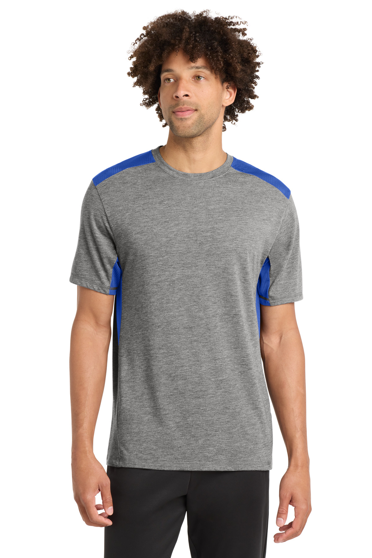 DISCONTINUED Sport-Tek PosiCharge Tri-Blend Wicking Draft Tee. ST410