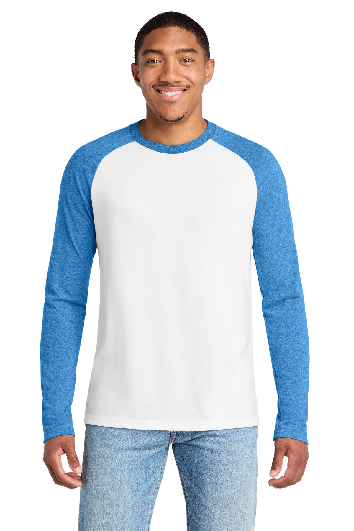 Allmade Unisex Tri-Blend Long Sleeve Colorblock Raglan AL6009