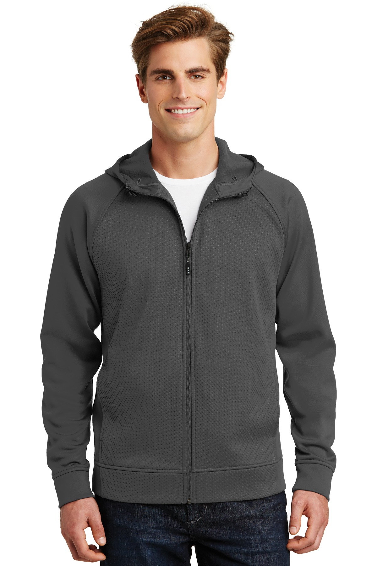 DISCONTINUED Sport-Tek Rival Tech Fleece Full-Zip Hooded Jacket. ST295