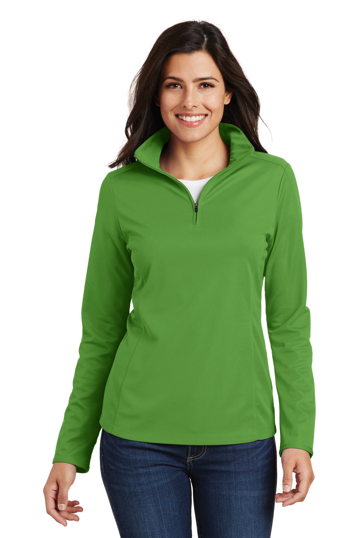 Port Authority Women's Pinpoint Mesh 1/2-Zip . L806