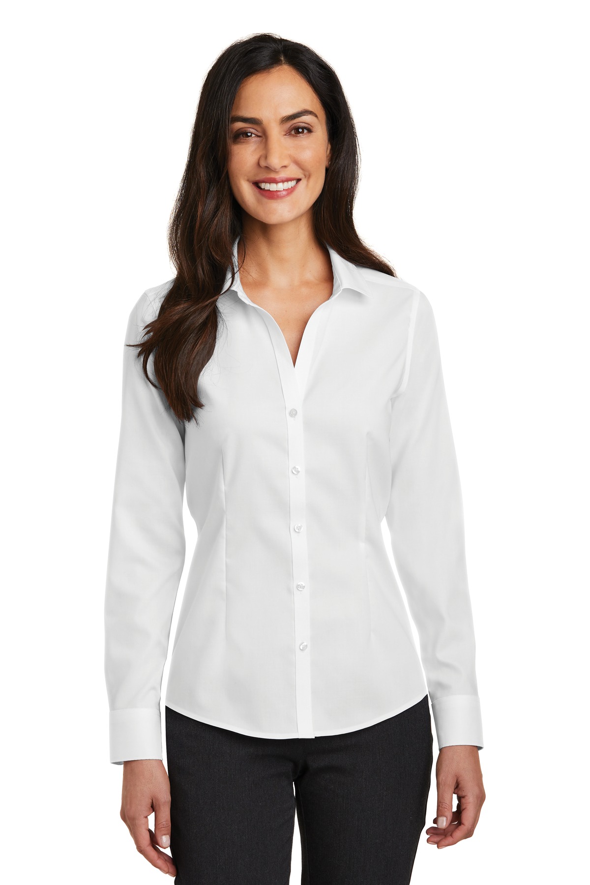 DISCONTINUED Red House Ladies Pinpoint Oxford Non-Iron Shirt. RH250