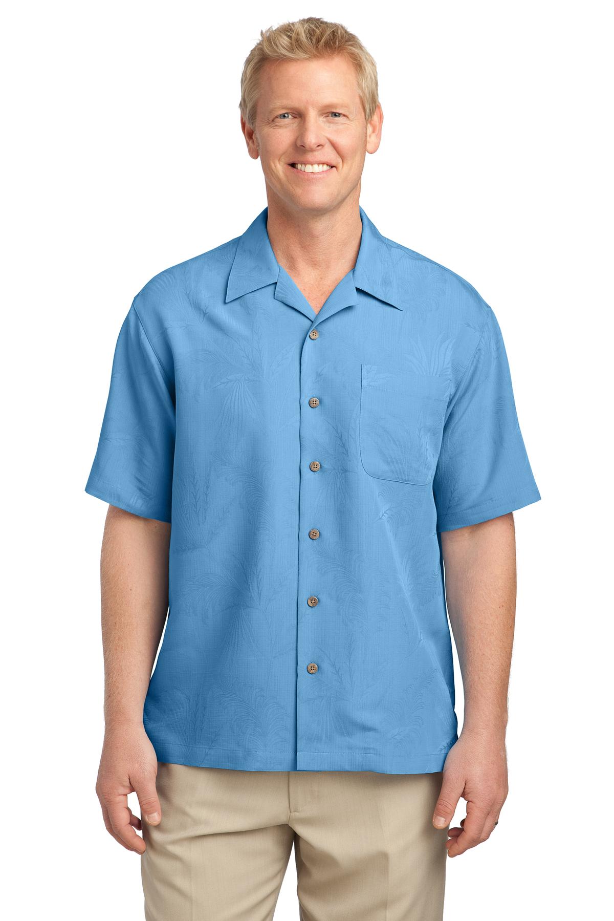 DISCONTINUED Port Authority Patterned Easy Care Camp Shirt. S536