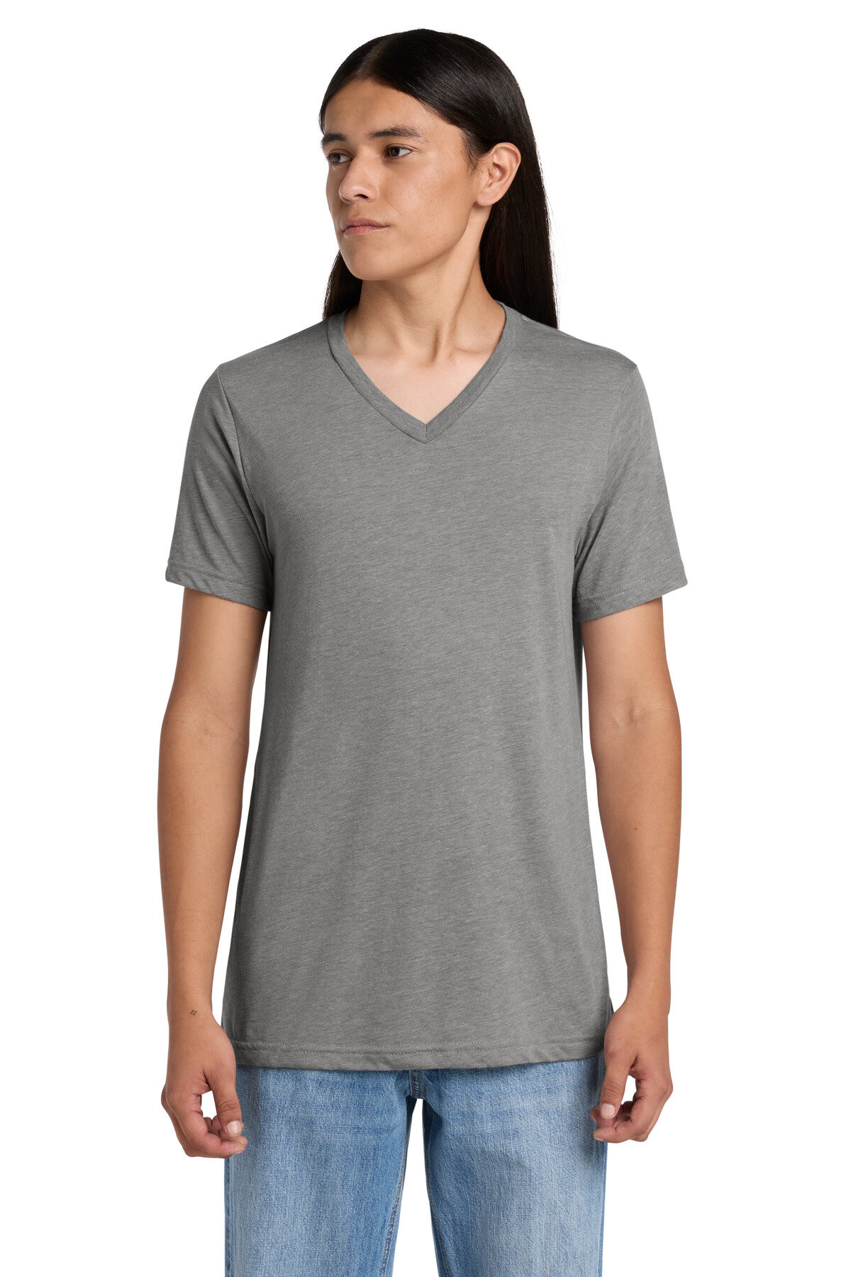 BELLA+CANVAS Unisex Triblend Short Sleeve V-Neck Tee. BC3415