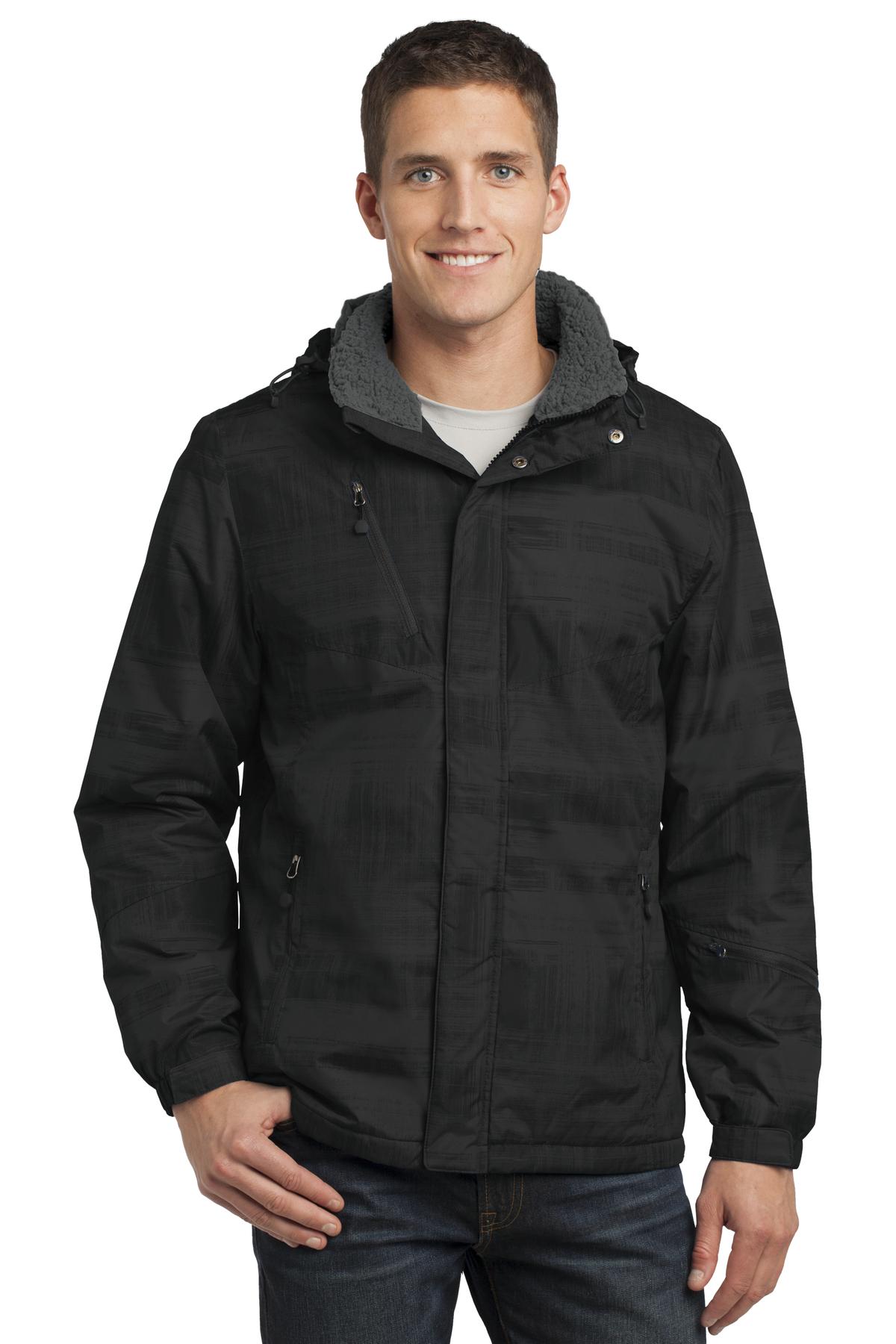 DISCONTINUED Port Authority Brushstroke Print Insulated Jacket. J320