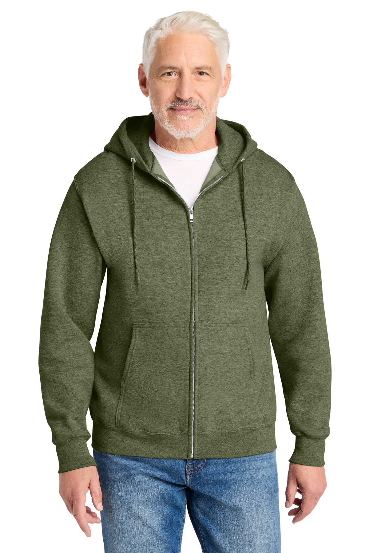 Port & Co Core Fleece Full-Zip Hooded Sweatshirt. PC78ZH