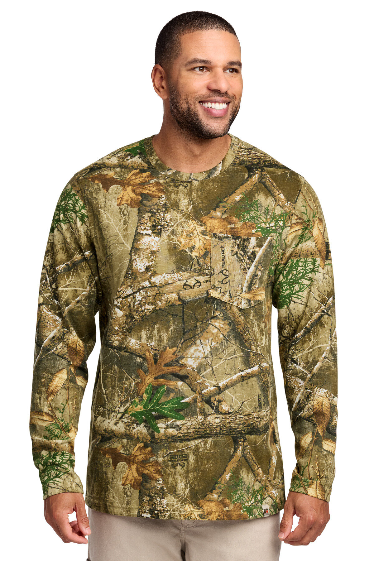 Russell Outdoors Realtree Long Sleeve Pocket Tee RU100LSP