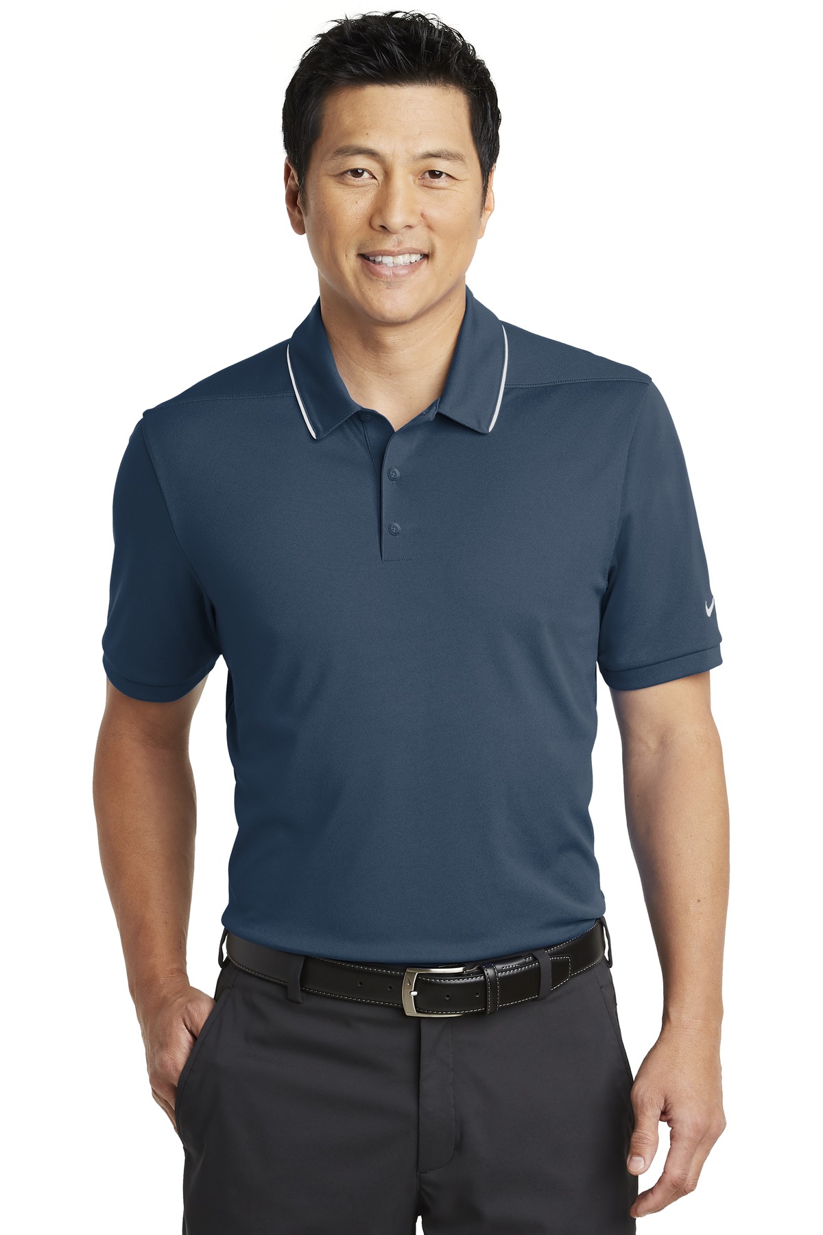 DISCONTINUED Nike Dri-FIT Edge Tipped Polo. NKAA1849