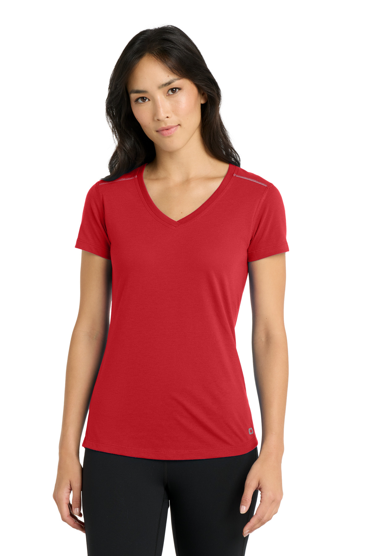 DISCONTINUED OGIO Women's Peak V-Neck Tee. LOE337