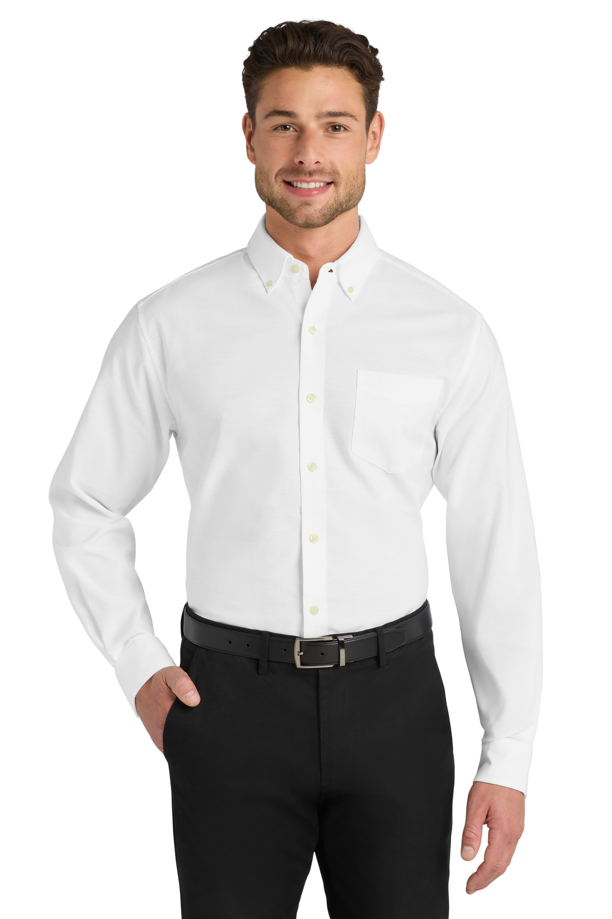 DISCONTINUED Port Authority Untucked Fit SuperPro Oxford S651
