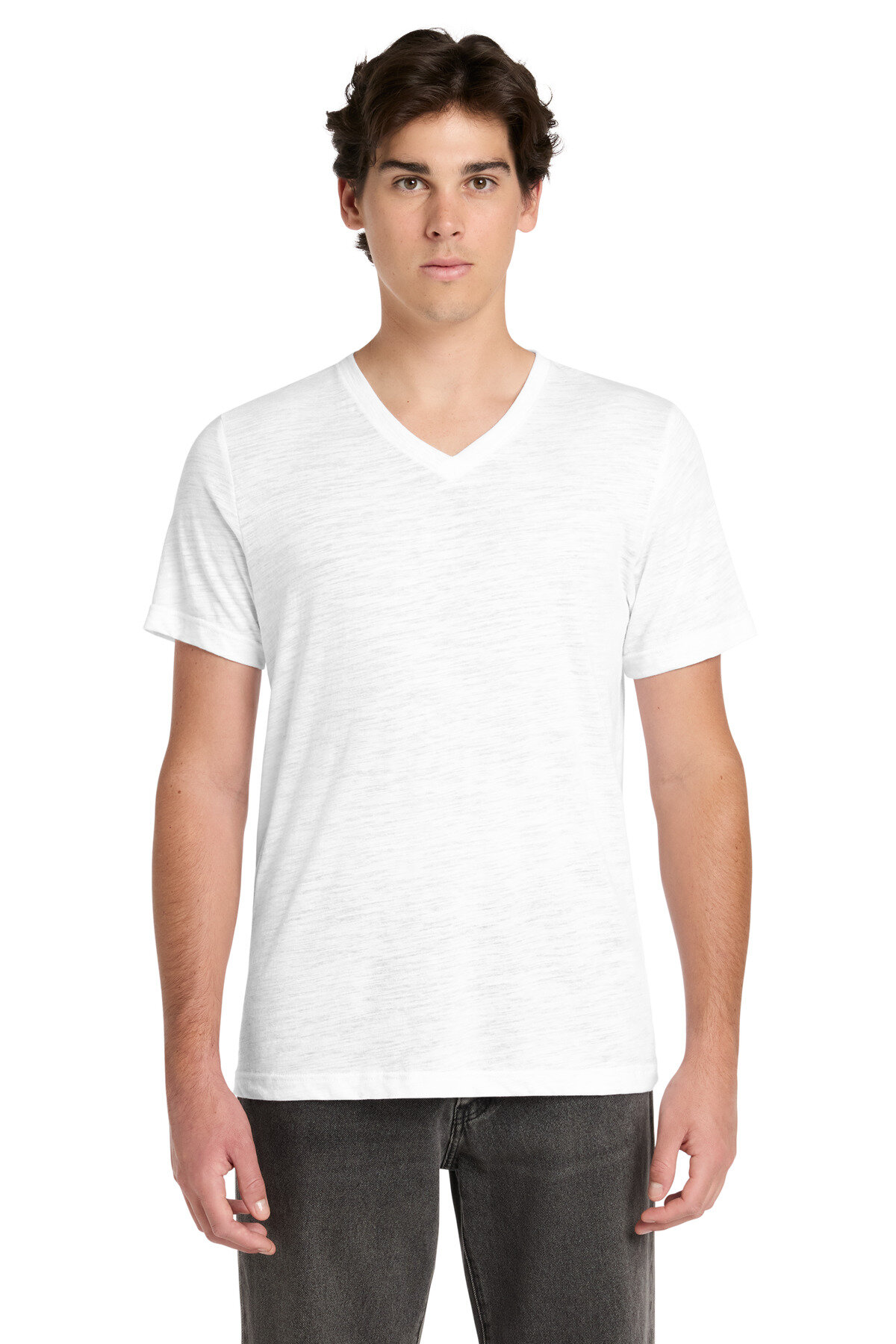 BELLA+CANVAS Unisex Textured Jersey V-Neck Tee BC3655