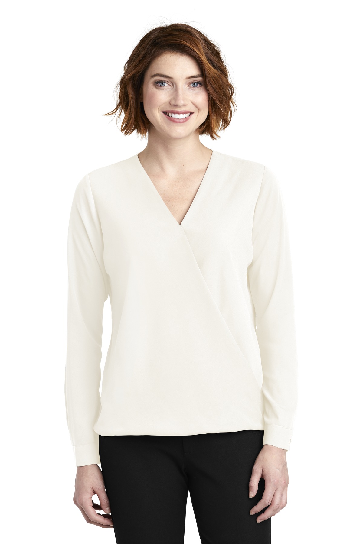 DISCONTINUED Port Authority Ladies Wrap Blouse. LW702