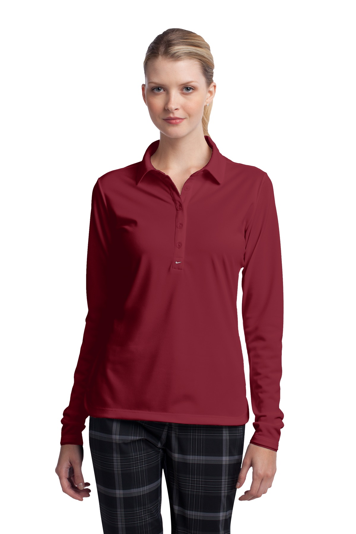 DISCONTINUED Nike Women's Long Sleeve Dri-FIT Stretch Tech Polo. 545322