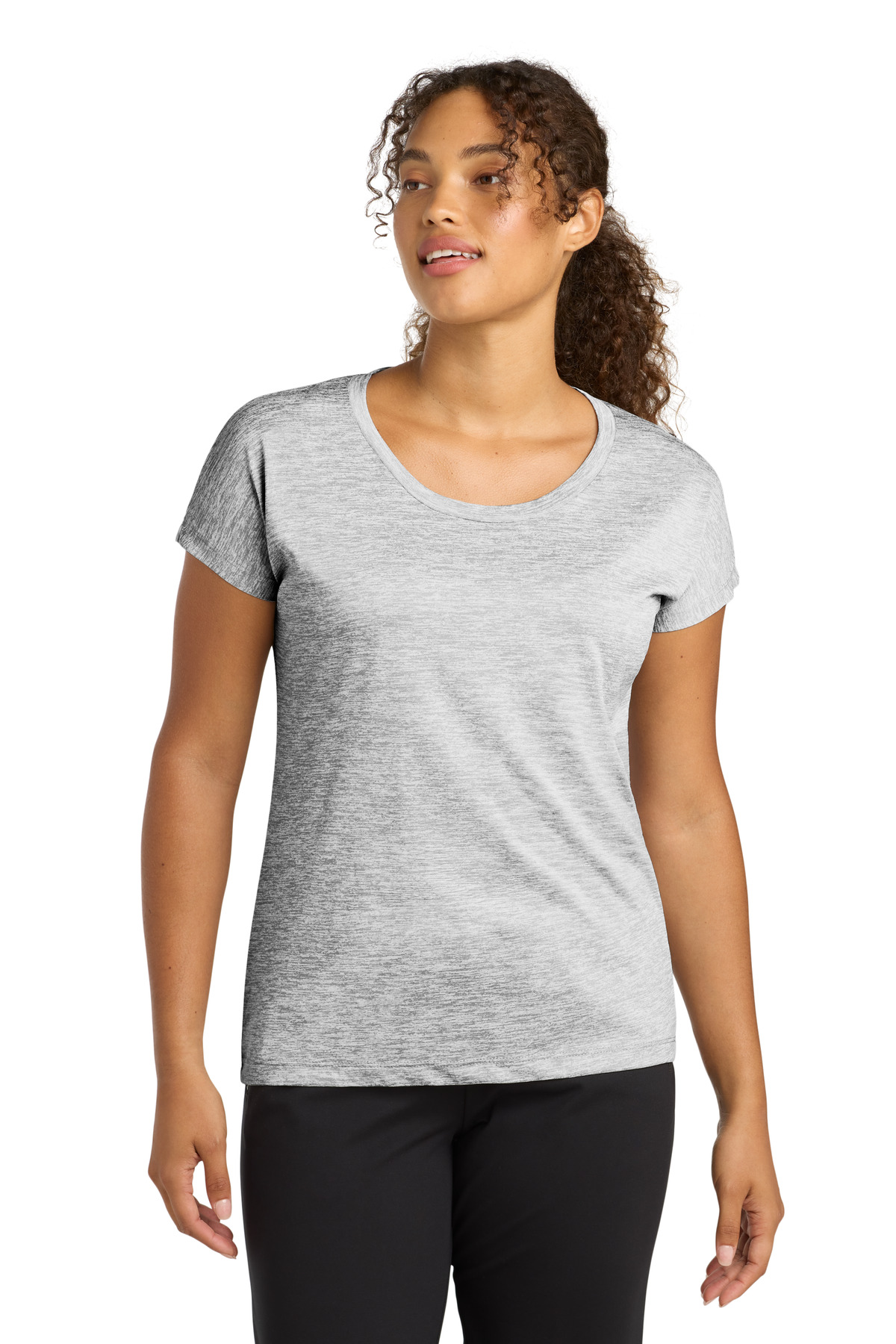 DISCONTINUED Sport-Tek Women's PosiCharge Electric Heather Sporty Tee. LST390