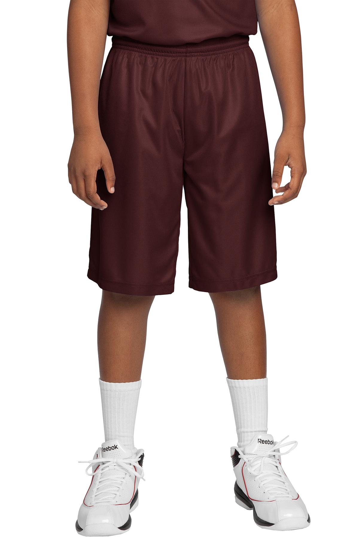 DISCONTINUED Sport-Tek Youth PosiCharge Mesh Reversible Short. YT560