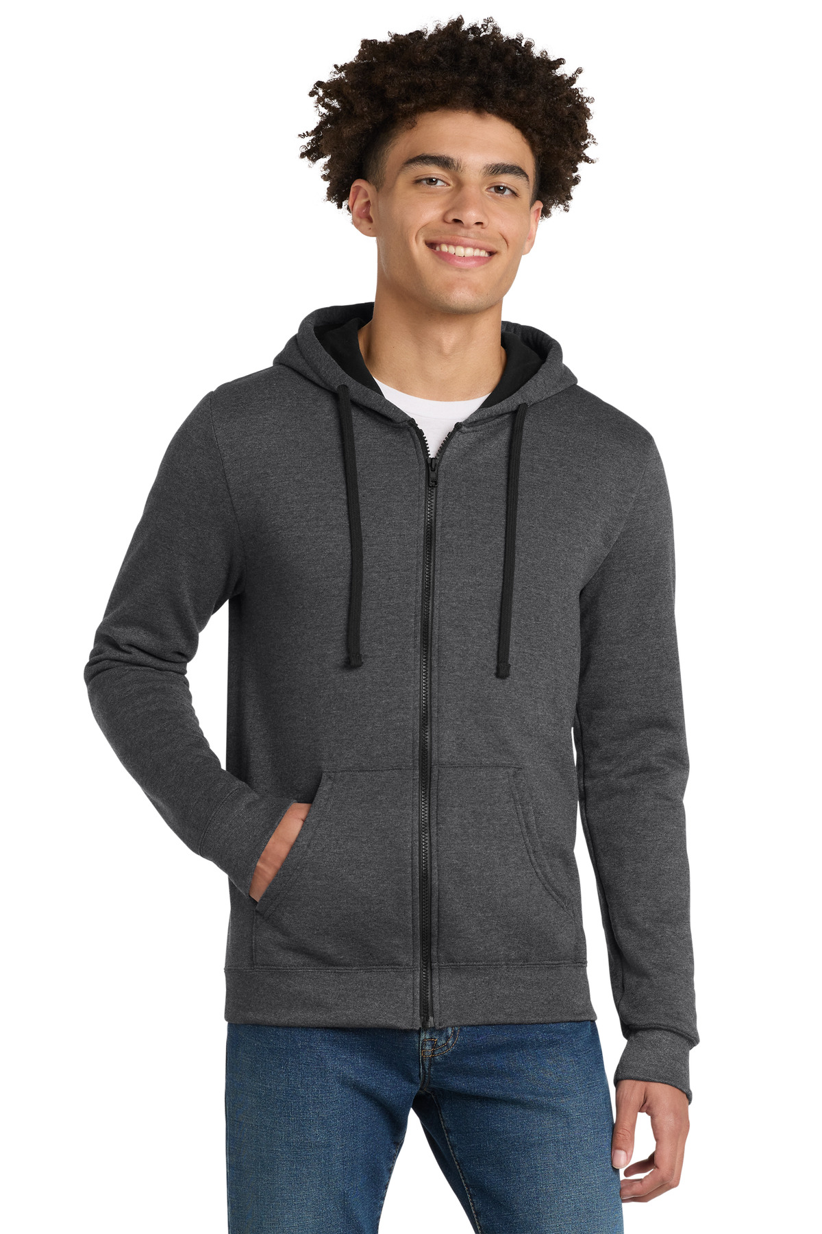District The Concert Fleece Full-Zip Hoodie. DT800