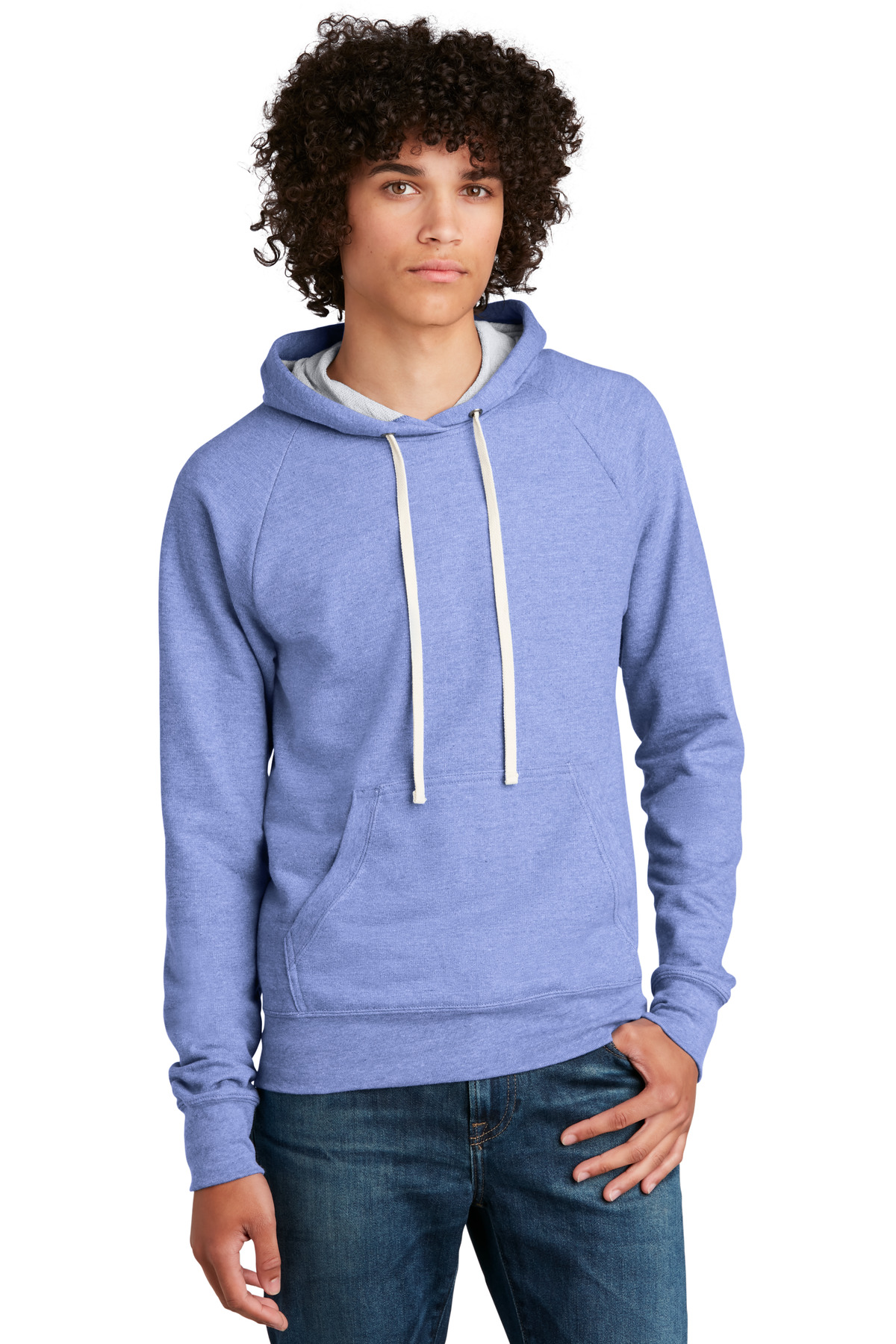 DISCONTINUED District Perfect Tri French Terry Hoodie. DT355